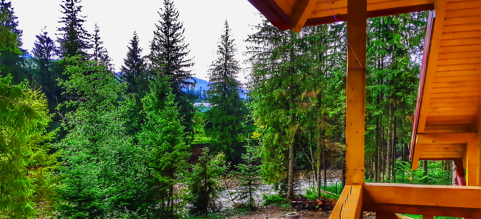 Поруч протікає гірська річка Свіча